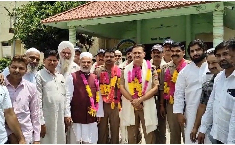 ईद-उल-अज़हा पर बेहतर कानून व्यवस्था के लिए जसपुर पुलिस का सम्मान, समाज ने जताया आभार