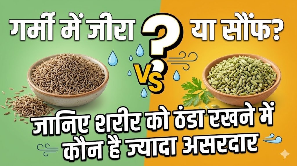 गर्मी में जीरा या सौंफ? जानिए शरीर को ठंडा रखने में कौन है ज्यादा असरदार