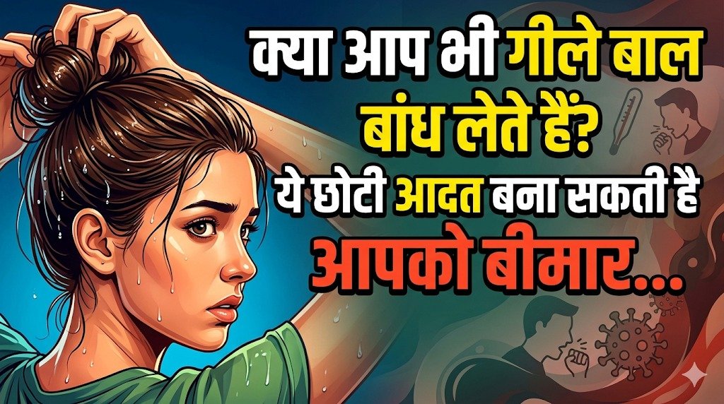 क्या आप भी गीले बाल बांध लेते हैं? ये छोटी आदत बना सकती है आपको बीमार